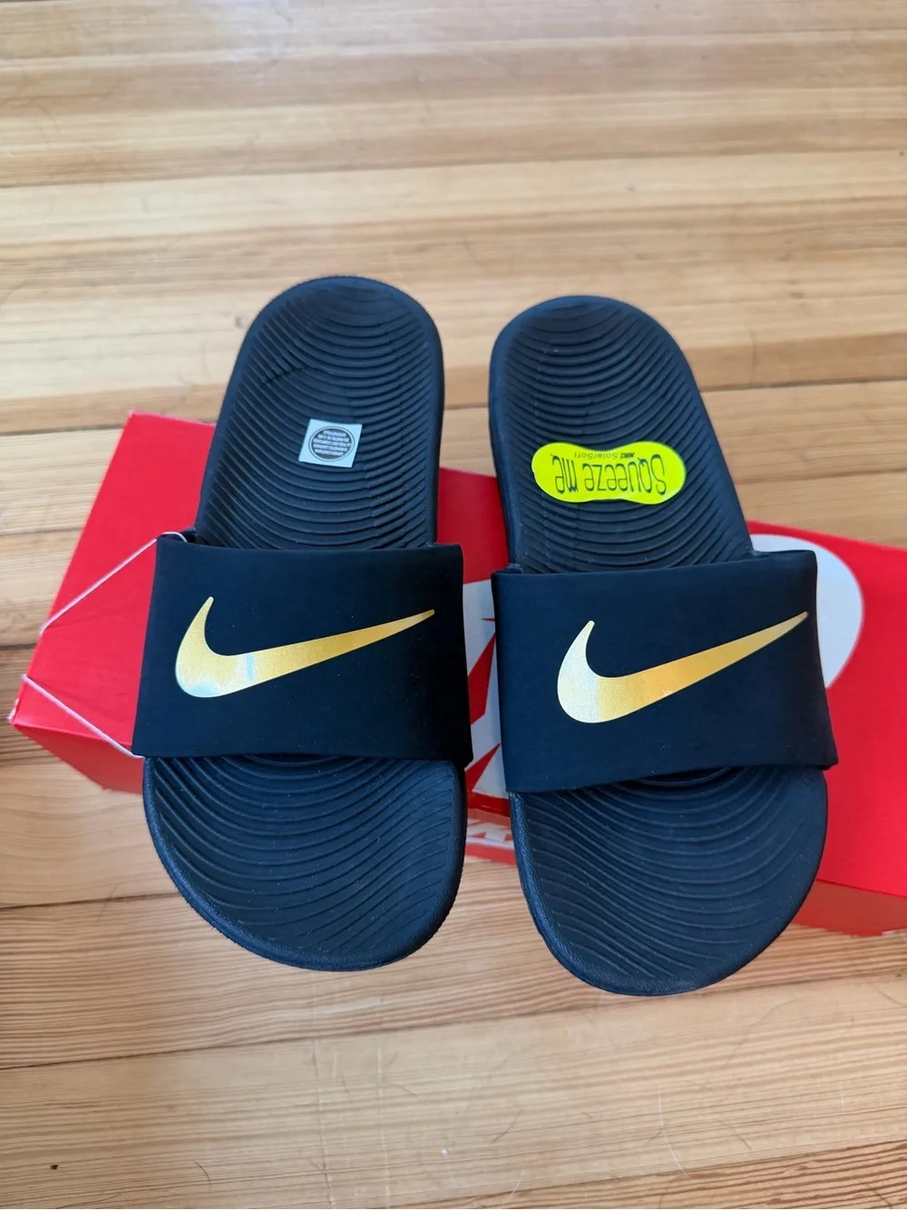 NWT, Nike Kawa Slides, little kids size 3Y